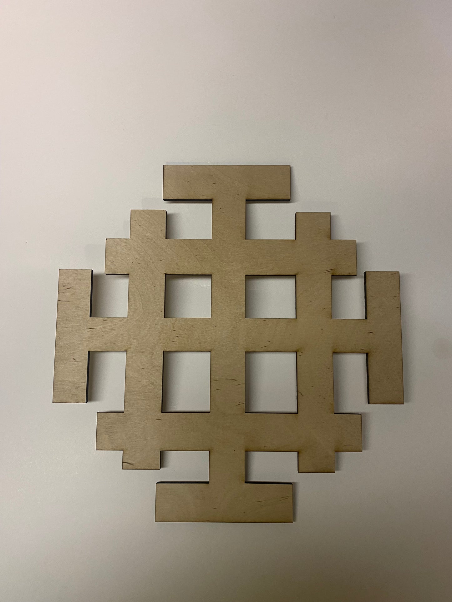 Laser Cut Jerusalem Cross 11.8"